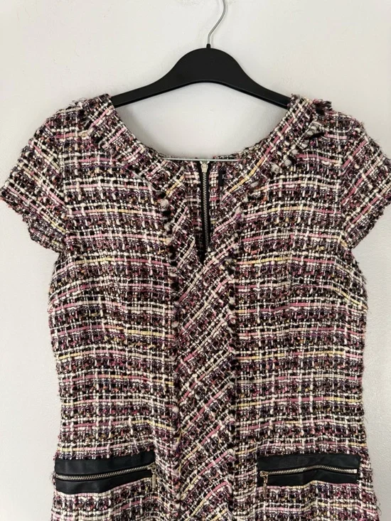 Karl Lagerfeld Paris boucle tweed sheath dress Size 10 Multi Color EUC - Picture 7 of 16